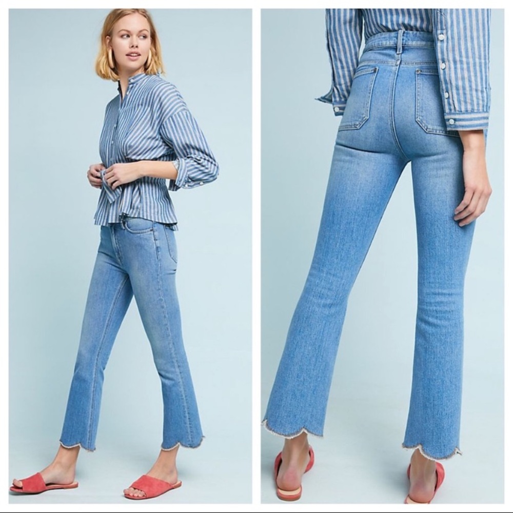 M.I.H JEANS High Rise Marty Jeans In Overscallop